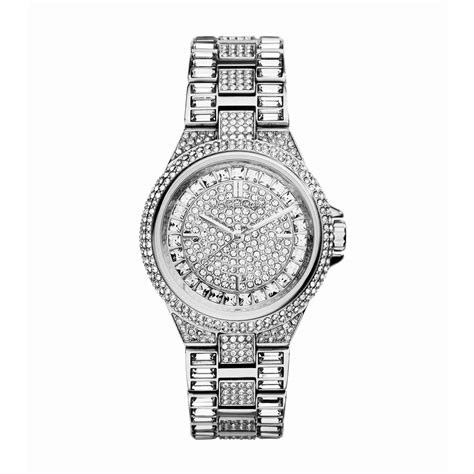 Michael Kors Mini Kerry Watch Women 36mm Pave Silver Tone 